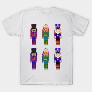 Felt Look Nutcrackers Soldiers | Christmas Stickers | Cherie's Art(c)2021 T-Shirt